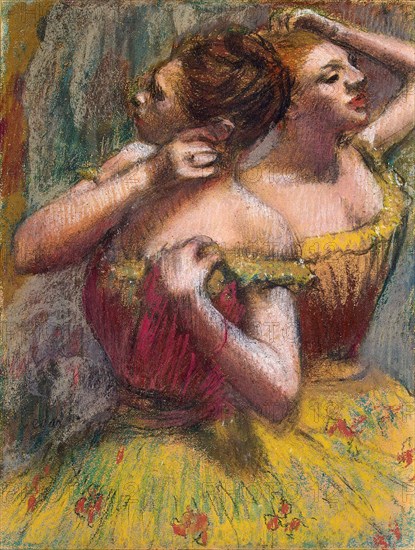 'Two Dancers', 1898-1899.  Artist: Edgar Degas