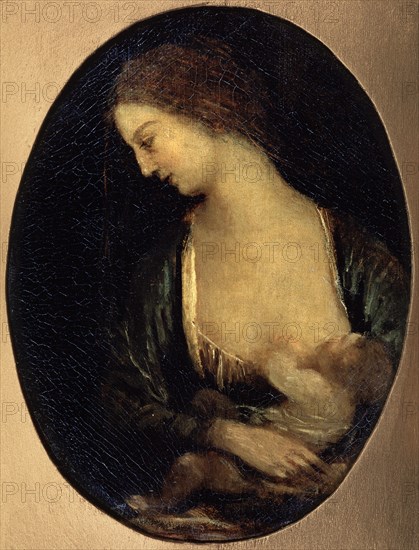 'The Virgin of Verneuil', 1850-1860. Artist: Jean-Baptiste-Camille Corot