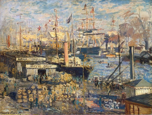 'Grand Quai at Havre', 1872.  Artist: Claude Monet