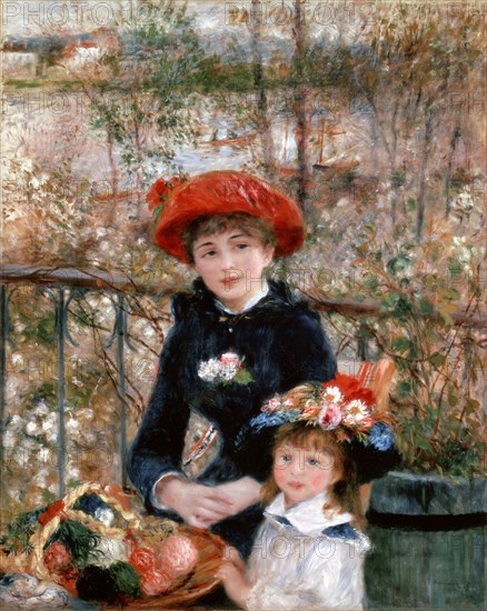 'Two Sisters (On the Terrace)', 1881.  Artist: Pierre-Auguste Renoir