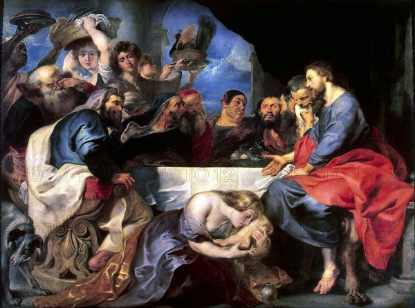 'Feast in the House of Simon the Pharisee', between 1618 and 1620.  Artist: Peter Paul Rubens