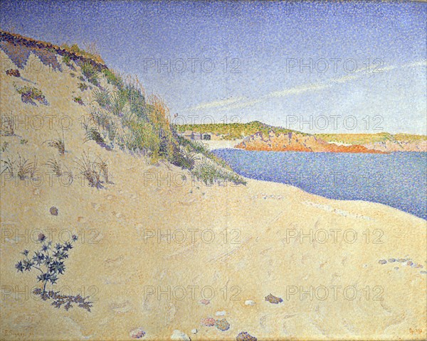 'The Beach at Saint-Briac. Op. 212 (Sandy seashore)', 1890.  Artist: Paul Signac