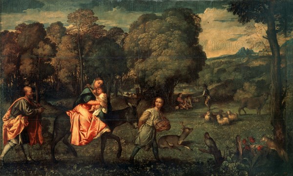 'The Flight into Egypt', c1508.  Artist: Titian