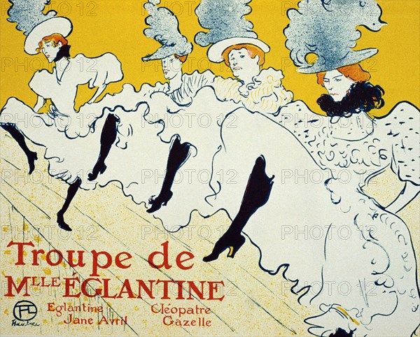 'La Troupe De Mlle Églantine', 1896.  Artist: Henri de Toulouse-Lautrec