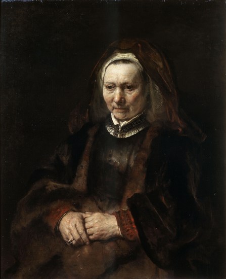 'Portrait of an Elderly Woman', 1650-1652.  Artist: Rembrandt Harmensz van Rijn