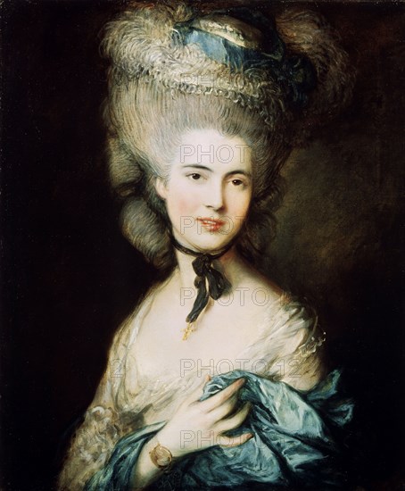 'A Lady in Blue (Duchess of Beaufort)', c1780. Artist: Thomas Gainsborough