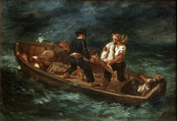 'After a Shipwreck', 1847.  Artist: Eugène Delacroix