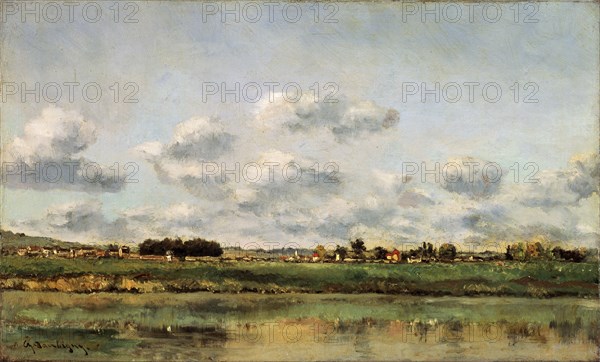 'The Banks of the Oise', 1859.  Artist: Charles François Daubigny