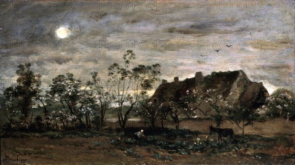 'Evening in Honfleur', 1860s.  Artist: Charles François Daubigny