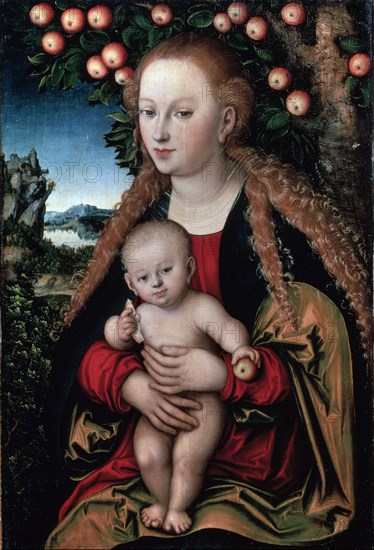 'The Virgin and Child under an Apple Tree', c1525.