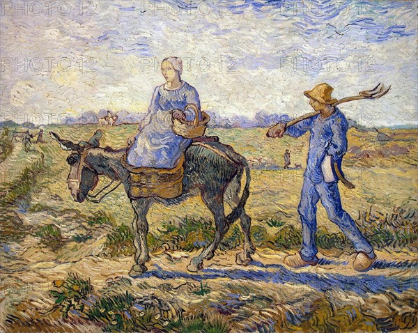 'Morning: Going out to Work', 1890.  Artist: Vincent van Gogh