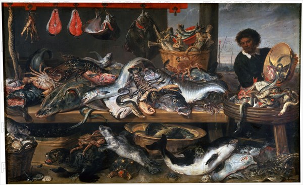 'A Fishmonger's Shop', 17th century. Artist: Frans Snyders