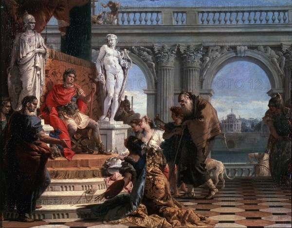 'Maecenas presenting the Arts to Augustus', 1743.  Artist: Giovanni Battista Tiepolo