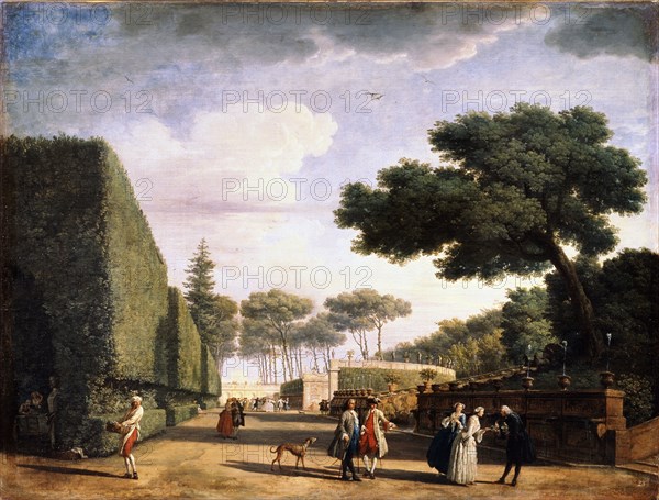 'View in the Park of the Villa Pamphili in Rome', 1749. Artist: Claude-Joseph Vernet