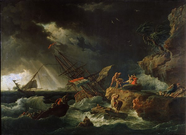 'Storm at the Sea', 1740s.  Artist: Claude-Joseph Vernet