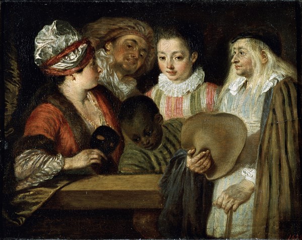 'Actors of the Comédie Française', 1711-1712.  Artist: Jean-Antoine Watteau