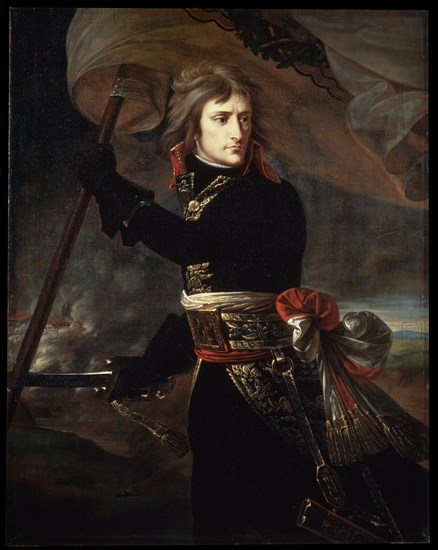 'Napoleon Bonaparte on the Bridge at Arcole', 1797.  Artist: Antoine-Jean Gros