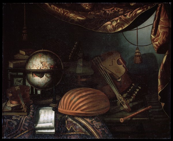 'Still life with Musical Instruments', 1715.  Artist: Bonaventura Bettera