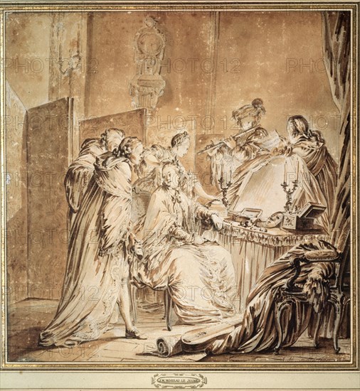 'Before the Fancy Dress Ball', 1762.  Artist: Jean-Michel Moreau