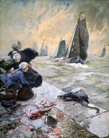 'The Fisherman's Wifes', 1896.  Artist: Hans von Bartels