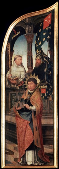 'The Annunciation', (Triptych, side panel), 1517. Artist: Jean Bellegambe