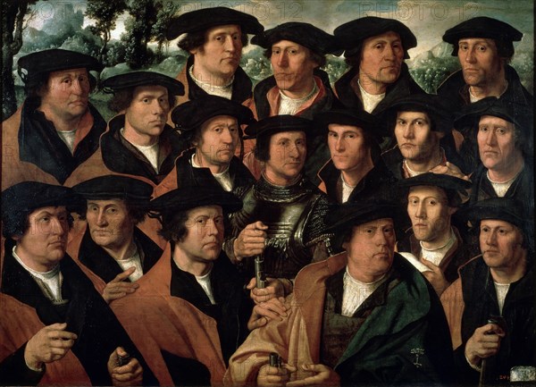 'Group Portrait of the Amsterdam Shooting Corporation', 1532.  Artist: Dirck Jacobsz
