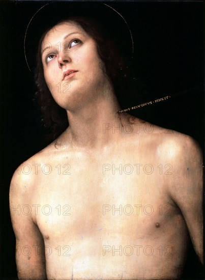 'Saint Sebastian', between 1493 and 1494.  Artist: Perugino