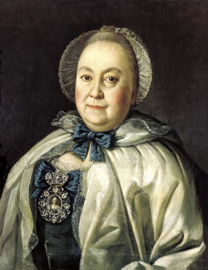 'Portrait of the Lady-in-waiting Countess Maria A. Rumyantseva', (1698-1788), 1764. Artist: Aleksei Petrovich Antropov