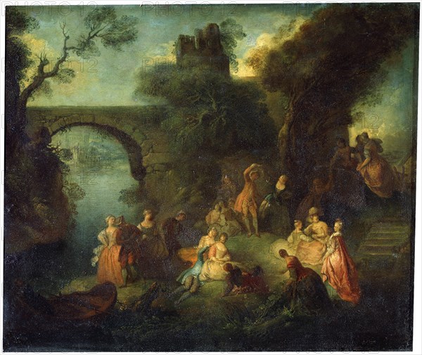 'Dance at the River', c1720-1730.  Artist: Pierre-Antoine Quillard
