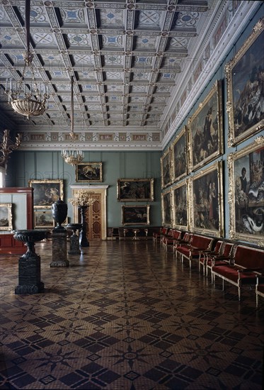 'The Hall of Flemish Paintings in the Hermitage' c20th century. Artist: Unknown