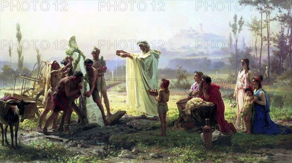 'The Consecration of the Herma', 1874.  Artist: Fyodor Andreyevich Bronnikov