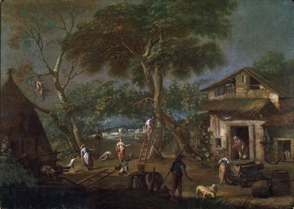 'Italian Landscape', c1750-1795. Artist: Antonio Diziani
