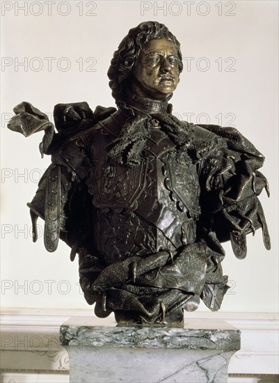 'Portrait Bust of Emperor Peter the Great', 1723-1730.  Artist: Bartolomeo Francesco Rastrelli