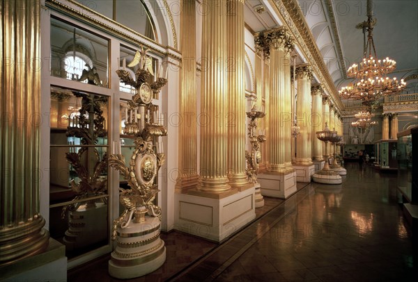 'The Heraldic Hall in the Winter Palace', 1839.  Artist: Vasily Stasov