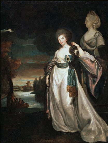 'Portrait of the Lady-in-waiting Coutess Alexandra Branitskaya', 1778-1781.  Artist: Richard Brompton