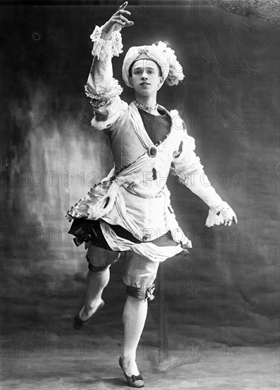 Vaslav Nijinsky, Russian ballet dancer, 1909. Artist: Anon