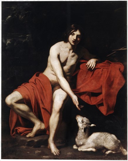 'Saint John the Baptist in the Wilderness', c1615-c1620. Artist: Nicolas Regnier