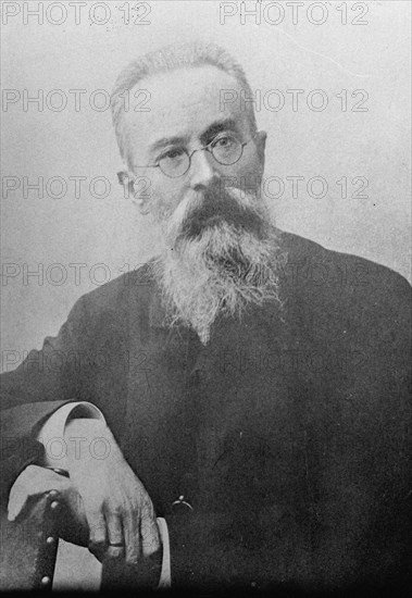 Nikolai Rimsky-Korsakov, Russian composer, 1890s. Artist: Anon