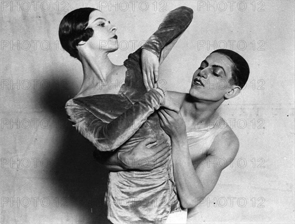 Alice Nikitina and Serge Lifar, Russian ballet dancers, 1924. Artist: Anon