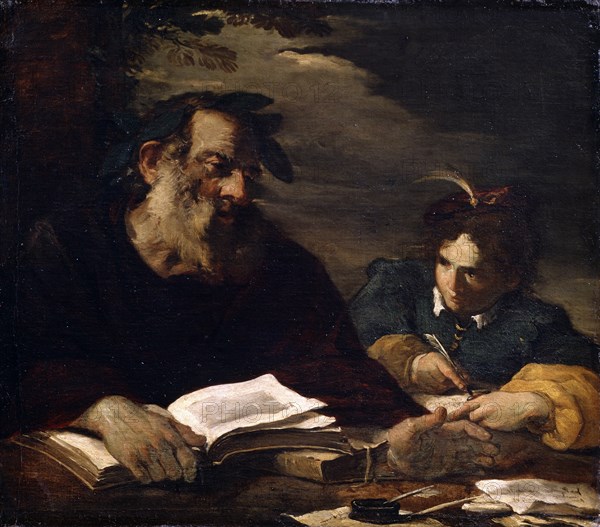 'Homer Dictating his Poems', 17th century. Artist: Pier Francesco Mola