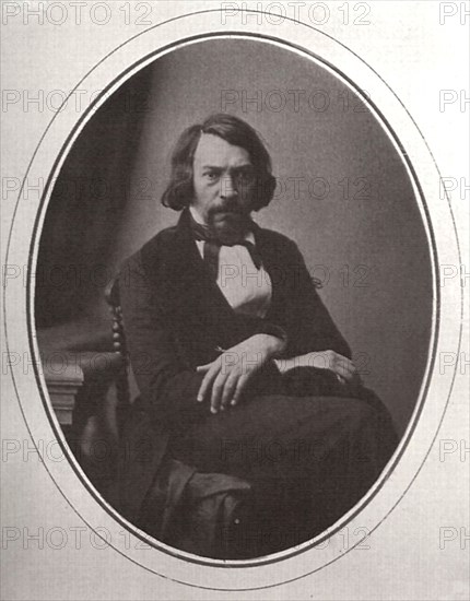 Aleksey Stepanovich Khomyakov, Russian religious poet, c1858. Artist: Karl August Bergner