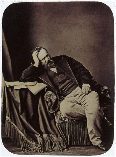 Alexander Herzen, Russian writer and thinker, 1861. Artist: Sergei Levitsky