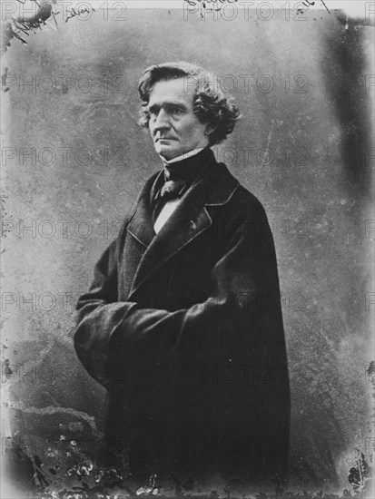 Hector Berlioz, French Romantic composer, c1863. Artist: Gaspard-Felix Tournachon