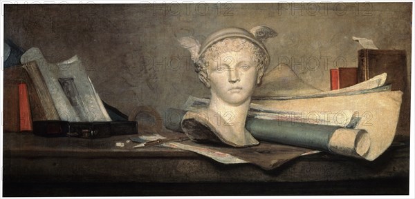 'Still Life with Attributes of the Arts', 18th century.  Artist: Jean-Simeon Chardin