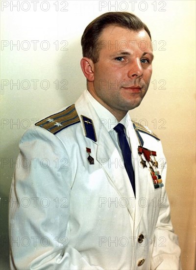 Yuri Gagarin, Russian cosmonaut, 1960s. Artist: Unknown