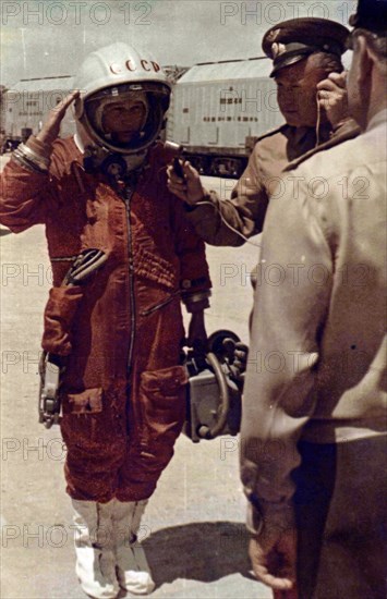 Valentina Tereshkova, Russian cosmonaut, Baikonur Cosmodrome, USSR, 16 June 1963. Artist: Unknown