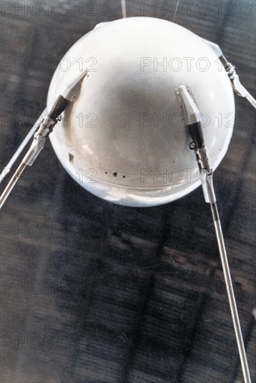 Sputnik 1, Russian satellite, 1957. Artist: Unknown