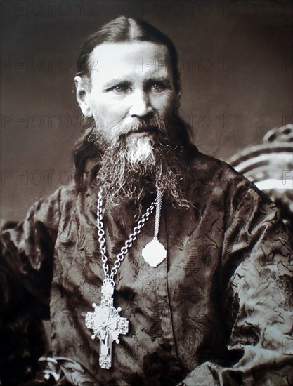 Saint John of Kronstadt, Russian priest, c1900. Artist: Unknown