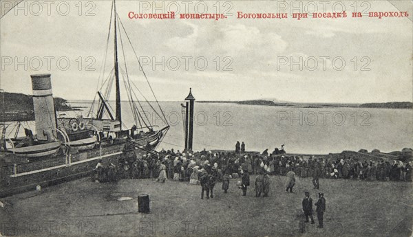 Pilgrims, Solovetsky Monastery, Russia, 1904. Artist: Maxim Dmitriev