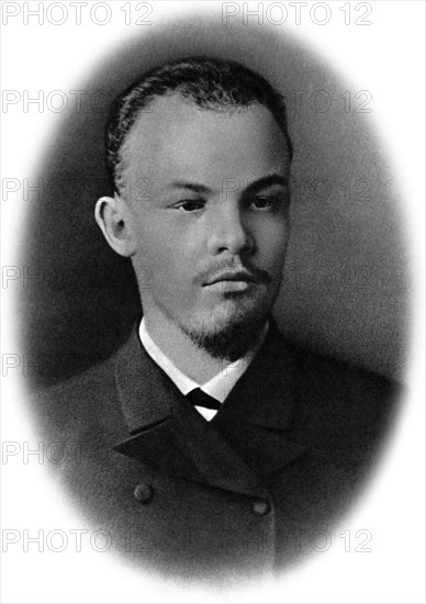 Vladimir Ulyanov (Lenin) as a student, Samara, Russia, 1890. Artist: Unknown